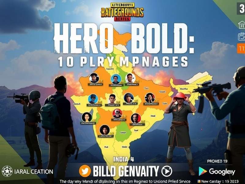 PUBG Hero Bold Bravos gameplay screenshot showing Indian map